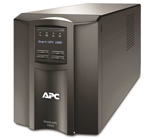 APC Smart-UPS, Line Interactive, 1000VA, Tower, 230V, 8x IEC C13 outlets, SmartConnect Port+SmartSlot, AVR, LCD