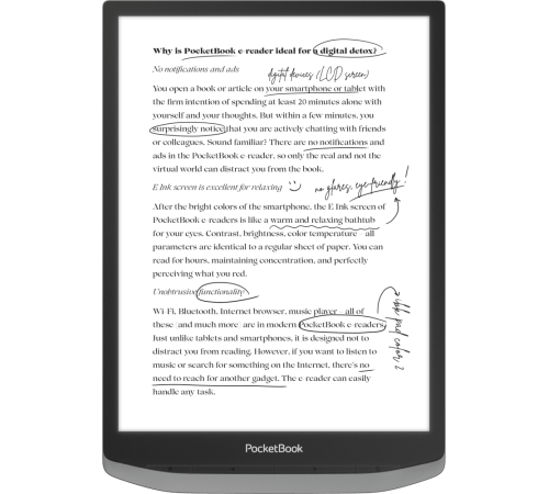 Электронная книга PocketBook Inc Pad X Pro Mist Grey (PB1040D-M-WW)