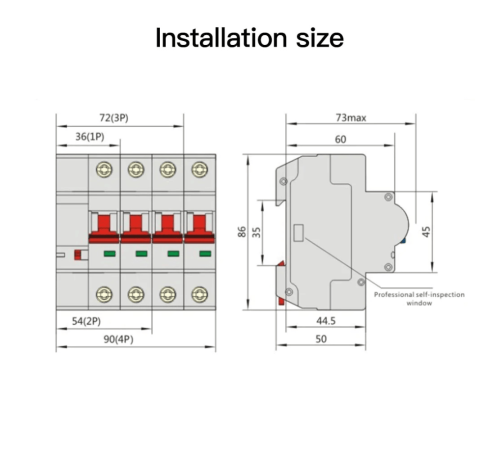 Выключатель MOES Zigbee circuit breaker 1P 10A ZCB-SC-1P10