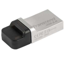 USB Накопитель Transcend 32GB JETFLASH 880 silver USB 3.0/microUSB