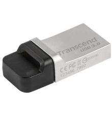 USB Накопитель Transcend 32GB JETFLASH 880 silver USB 3.0/microUSB