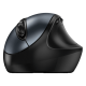 Мышь беспроводная Ergo 8300S серая (Iron Grey),  вертикальная эргономичная бесшумная мышь с подставкой для большого пальца
