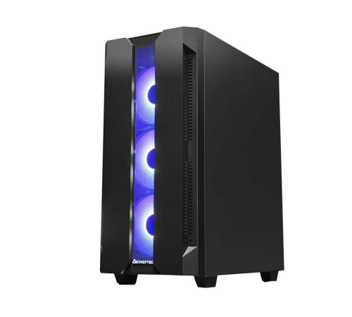 Chieftec Hunter, ATX Gaming case, w/Glass, 4xRGB fan