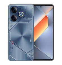 LI7 POVA 6 256+8 Interstellar Blue, 6.78" Asahi Glass, 20:9, 2436 x 1080 Mpix, 2.2GHz, 8 Core, 8GB RAM, 256GB, up to 1TB flash, 108Мп+AI/32Мп, 2 Sim, 4G, BT v5.3, WiFi 802.11 b/g/n, GPS/AGPS, GLONASS, NFC, Type-C, 6000mAh, Android 14, 225g, 165,5 ммx