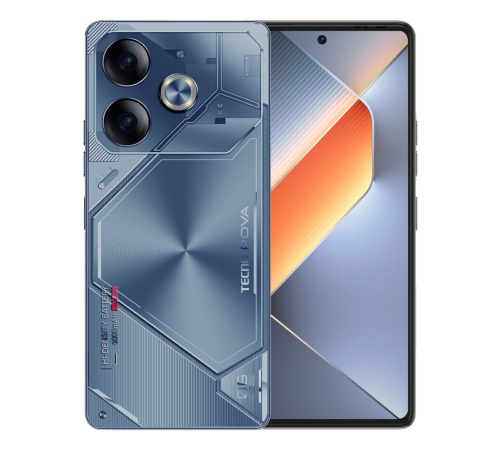 LI7 POVA 6 256+12 Interstellar Blue, 6.78" Asahi Glass, 20:9, 2436 x 1080 Mpix, 2.2GHz, 8 Core, 12GB RAM, 256GB, up to 1TB flash, 108Мп+AI/32Мп, 2 Sim, 4G, BT v5.3, WiFi 802.11 b/g/n, GPS/AGPS, GLONASS, NFC, Type-C, 6000mAh, Android 14, 225g, 165,5 м