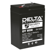 Delta DT 606 (6 А\ч, 6В) свинцово- кислотный аккумулятор