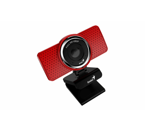 Веб-камера Genius ECam 8000 красная (Red) new package, 1080p Full HD, Mic, 360°, универсальное мониторное крепление, гнездо для штатива Веб-камера Genius ECam 8000 красная (Red) new package, 1080p Full HD, Mic, 360°, универсальное мониторное крепление, гнездо для штатива