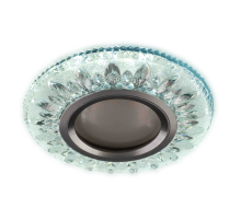 Светильник встраиваемый прозрачный круглый H067-1 MR16+3Вт LED Диаметр 9,5см LED + GU5.3