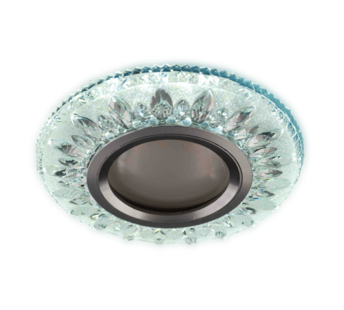 Светильник встраиваемый прозрачный круглый H067-1 MR16+3Вт LED Диаметр 9,5см LED + GU5.3