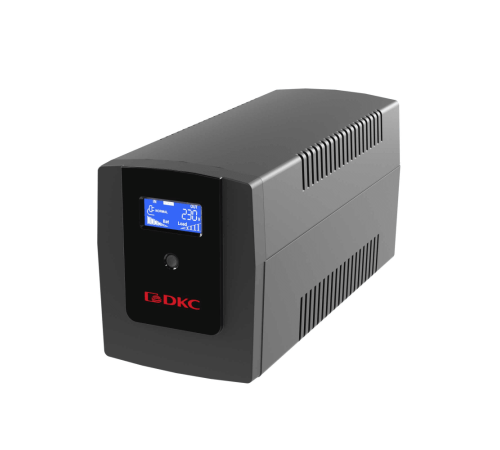 Dkc INFOLCD1200I Линейно-интерактивный ИБП, Info, 1200VA/720W, 4xIEC C13, USB + RJ45, LCD, 2x7 Ач Dkc INFOLCD1200I Линейно-интерактивный ИБП, Info, 1200VA/720W, 4xIEC C13, USB + RJ45, LCD, 2x7 Ач