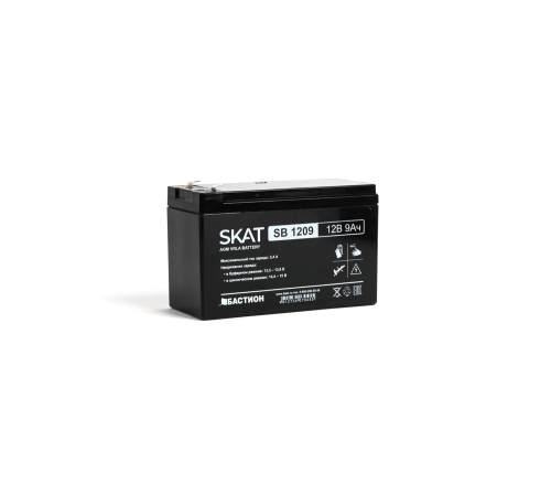 (2540) Бастион SKAT SB 1209 АКБ СК 12В/9Ач/макс. ток заряд 2,7А/F1/Срок службы 6 лет/1,5 л.г (SKAT SB 1209) (2540) Бастион SKAT SB 1209 АКБ СК 12В/9Ач/макс. ток заряд 2,7А/F1/Срок службы 6 лет/1,5 л.г (SKAT SB 1209)