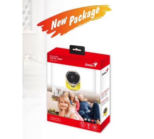Веб-камера Genius QCam 6000 красная (Red) new package, 1080p Full HD, Mic, 360°, универсальное мониторное крепление, гнездо для штатива Веб-камера Genius QCam 6000 красная (Red) new package, 1080p Full HD, Mic, 360°, универсальное мониторное крепление, гнездо для штатива