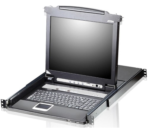 16-портовый KVMP-переключатель с ЖК-дисплеем Slideaway/ATEN ATEN CL5716MR 16-портовый KVMP-переключатель с ЖК-дисплеем Slideaway/ATEN ATEN CL5716MR