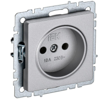 IEK BR-R10-10-K47 BRITE Роз. без з/к/ш 10А РС10-1-0-БрА алюм.