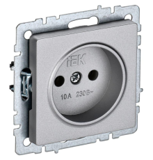IEK BR-R10-10-K47 BRITE Роз. без з/к/ш 10А РС10-1-0-БрА алюм.