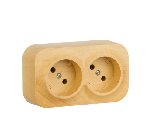 Quteo Розетка 2X2К без шт п/подкл ДЕРВ Legrand 782281