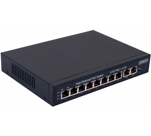 Коммутатор Osnovo SW-21000(120W) 8PoE неуправляемый Коммутатор Osnovo SW-21000(120W) 8PoE неуправляемый