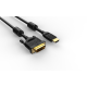 Кабель HDMI AM/DVI(24+1)M, 10м, CU, 1080P@60Hz, 2F, VCOM <CG484GD-10M> VCOM HDMI (m) - DVI-D (m) (CG484GD-10M)