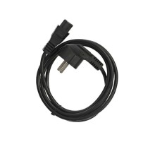 Кабель питания для ноутбуков 3-pin (угловая Евровилка) <VDE> 3G*0.5mm2 VCOM <CE022-CU0.5-3>, 3m VCOM CE022-CU0.5-3M