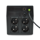 ИБП POWERMAN Back Pro 1050 PLUS, линейно-интерактивный, 1050ВА, 600Вт, 4 евророзетки с резервным питанием, USB, батарея 12В 7Ач 2 шт., 353мм х 149 мм х162мм, 10.3 кг. POWERMAN POWERMAN Back Pro 1050 Plus