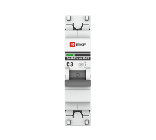 EKF mcb4763-1-03C-pro Автоматический выключатель 1P 3А (C) 4,5kA ВА 47-63 EKF PROxima EKF mcb4763-1-03C-pro Автоматический выключатель 1P 3А (C) 4,5kA ВА 47-63 EKF PROxima