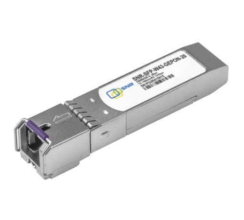 Модуль SFP WDM GEPON, дальность до 20км (32dB), Tx/Rx: 1490/1310нм