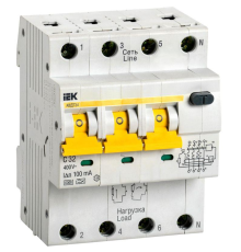 Iek MAD22-6-032-C-100 АВДТ 34 C32 100мА - Автоматический Выключатель Дифф. тока