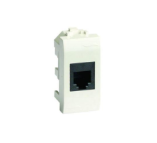 Dkc 76457B Ком.роз.  R J 45 кат.5e экран., 8P8C, Brava, белая, 1мод