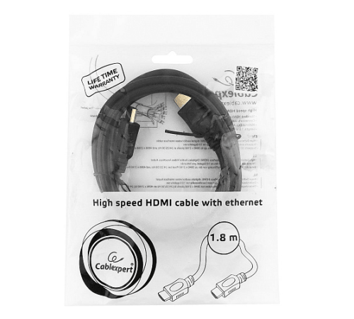 Кабель Cablexpert HDMI Cablexpert CC-HDMI4L-6, 1.8м, v2.0, 19M/19M, Кабель Cablexpert HDMI Cablexpert CC-HDMI4L-6, 1.8м, v2.0, 19M/19M,