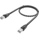 GCR Патч-корд PROF прямой 5.0m, UTP медь кат.6, STRONG черно-белый нейлон, ethernet high speed 10 Гбит/с, T568B, GCR-52779 Greenconnect RJ45(m) - RJ45(m) Cat. 6 UTP нейлон 5.0м чёрно-белый (GCR-52779)