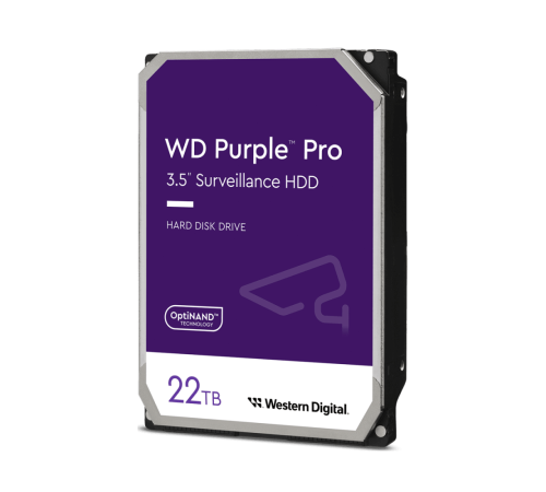 Жесткий диск Western Digital Purple PRO WD181PURP 22TB 3.5" 7200 RPM 512MB SATA-III All Frame AI для систем видеонаблюдения Жесткий диск Western Digital Purple PRO WD181PURP 22TB 3.5" 7200 RPM 512MB SATA-III All Frame AI для систем видеонаблюдения