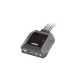 2-портовый, USB, DisplayPort, кабельный KVM-переключатель с пультом удаленного переключения порта, разрешение 2560 x 1600 при 60 Гц ATEN CS22DP
