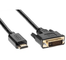 Кабель HDMI to DVI-D (19M -25M) 5м, TV-COM <LCG135E-5M> VCOM TV-COM HDMI (m) - DVI-D (m) 5м (LCG135E-5M)