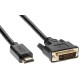 Кабель HDMI to DVI-D (19M -25M) 5м, TV-COM <LCG135E-5M> VCOM TV-COM HDMI (m) - DVI-D (m) 5м (LCG135E-5M)