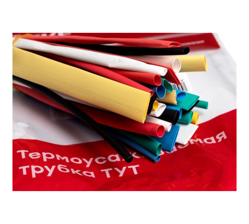 Набор трубок термоусадочных ТУТ 3/1.5; 4/2; 5/2.5; 6/3; 8/4 (6 цветов по 5шт 100мм) PROxima EKF tut-