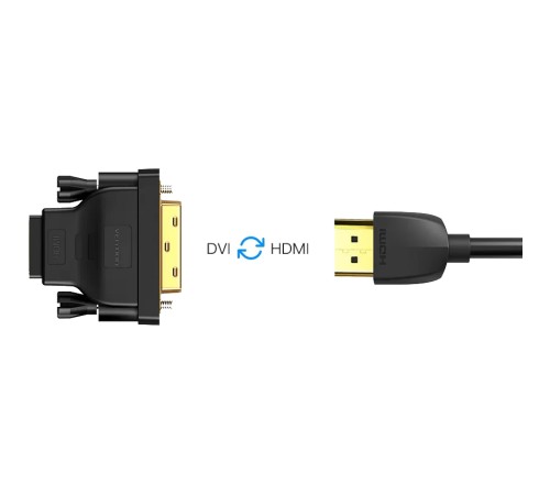 Адаптер-переходник Vention DVI 24+1 M/ HDMI 19F Адаптер-переходник Vention DVI 24+1M/HDMI 19F (ECDB0) Адаптер-переходник Vention DVI 24+1 M/ HDMI 19F Адаптер-переходник Vention DVI 24+1M/HDMI 19F (ECDB0)