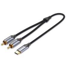 Переходник-разветвитель Vention гибкий USB-C M/2RCA M - 1.5м Vention BGUHG