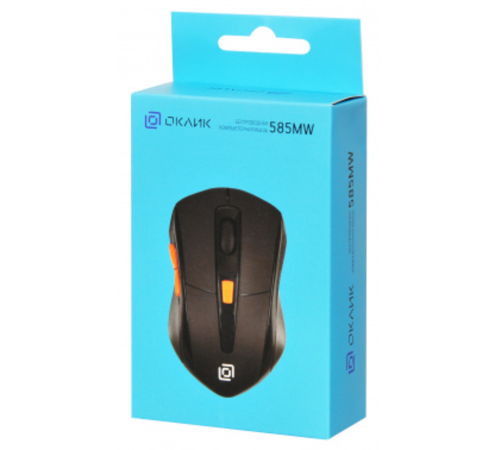 Oklick 585MW black optical (1600dpi) cordless USB (6but) [351687]