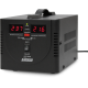 Стабилизатор POWERMAN AVS 500D, черный, ступенчатый регулятор, цифровые индикаторы уровней напряжения, 500ВА, 140-260В, максимальный входной ток 5А, 2 евророзетки, IP-20, напольный, 200мм х 150мм х 140мм, 2,3 кг. POWERMAN AVS 500D (POWERMAN AVS 500D Blac