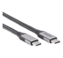 Кабель USB3.2 Gen2X2, CM->CM, 20Gbs, 100WT, 4KX60Hz, All shell, 1.8m  VCOM <CU420M-1.8M> Кабель VCOM USB 3.1 Type-C M/USB 3.1 Type-C M (CU420M-1.8M)