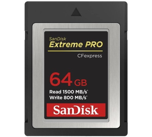 Micro SecureDigital Sandisk Карта памяти SanDisk Extreme PRO CFexpress Type B SDCFE-064G-GN4NN 1500MB/s R, 800MB/s W Micro SecureDigital Sandisk Карта памяти SanDisk Extreme PRO CFexpress Type B SDCFE-064G-GN4NN 1500MB/s R, 800MB/s W