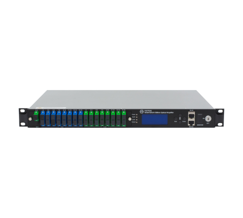 Оптический усилитель VERMAX для сетей КТВ, 1 вход, 16*22dBm выход, CWDM 1310/1490/1550, 1U