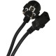 VCOM CE021-CU1.5-1.8 Кабель компьютер --> розетка 220V ( угловая Евровилка) <VDE> 3G*1.5mm2 , 1,8м