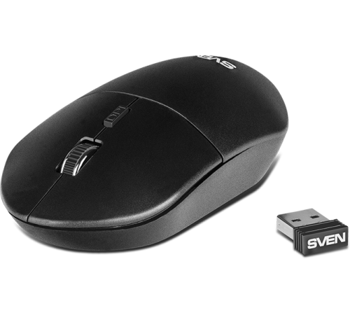 Беспроводная мышь SVEN RX-515SW чёрная (2,4 GHz, 3+1кн. бесш. кн., 800-1600DPI, блист) Sven RX-515SW (SV-019969)