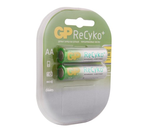 Аккумулятор GP Recyko 210AAHCB AA NiMH 2000mAh (2шт) Аккумулятор GP Recyko 210AAHCB AA NiMH 2000mAh (2шт)