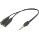 Defender Переходник Headset Jack 2*3.5jack—3.5 4pin jack 0,15м (63012)