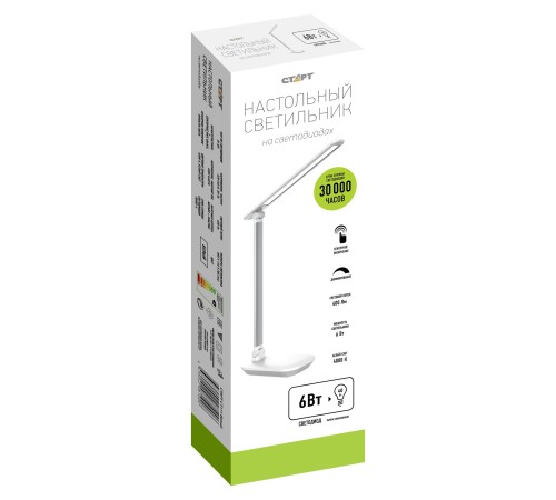 СТАРТ 4670042081006 Светильник настольный со светодиодами СТ111 белый
