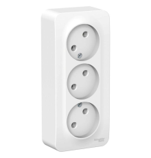 Systeme electric BLNRA000311 BLANCA О/У РОЗЕТКА 3-ая без заземления без шт. ИЗОЛ.ПЛ., 16А, 250В, БЕЛЫЙ