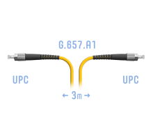 Патчкорд оптический FC/UPC SM G.657.A1 3 метра