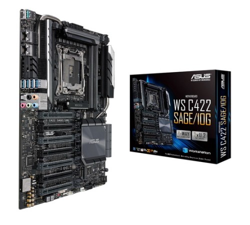 Материнская плата ASUS WS C422 SAGE/10G (90SW00J0-M0EAY0)